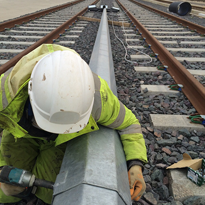 Street lighting installation, Ferrybridge Power Station